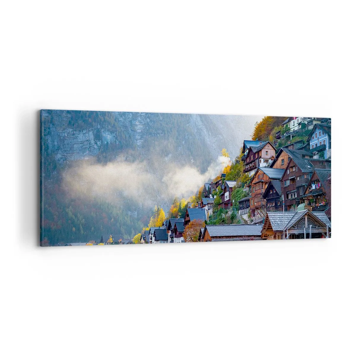 Schilderen op canvas - Alpine sfeer - 100x40 cm