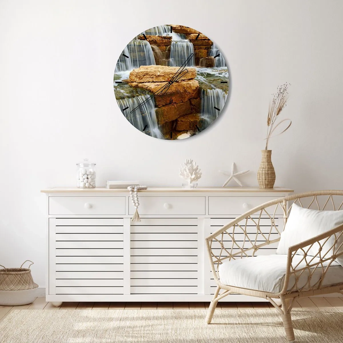 Wandklok - Klok - Trap naar de hemel - 40x40 cm