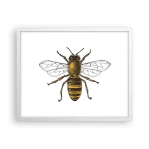 Poster in een witte lijst - Mooi en goed - 50x40 cm