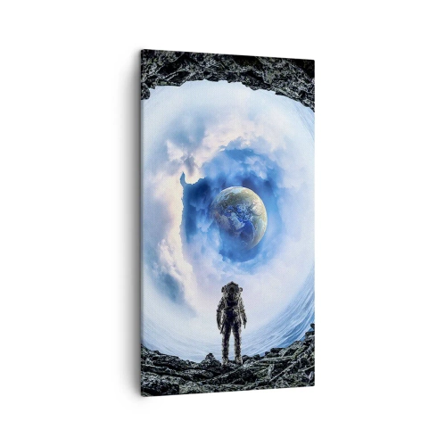 Schilderen op canvas - Het is niet ver van huis - 45x80 cm