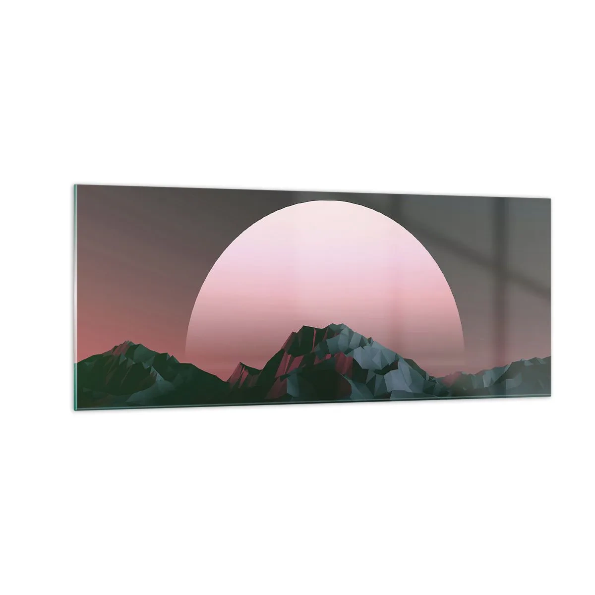 Schilderen op glas - In een naburig sterrenstelsel - 100x40 cm