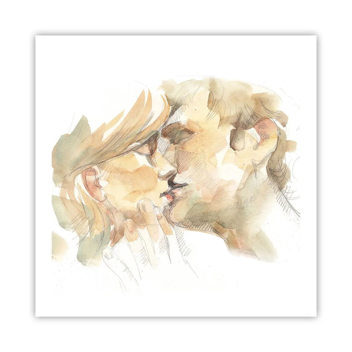 Poster - De helft gevonden? - 60x60 cm