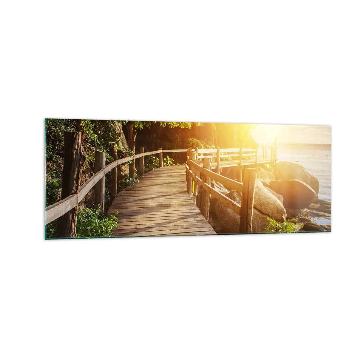 Schilderen op glas - Nog een beurt, nog een wonder - 140x50 cm