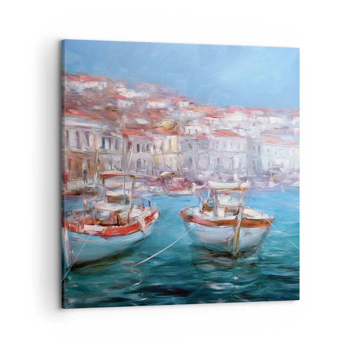 Schilderen op canvas - Italiaanse baai - 50x50 cm