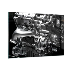 Schilderen op glas - Staal, mooi, sterk - 100x70 cm