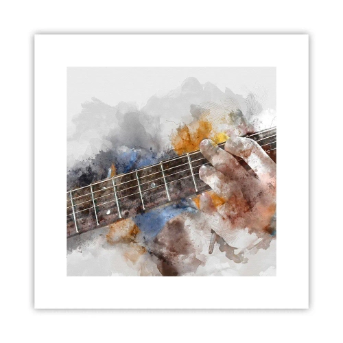 Poster - Poëzie tussen de snaren - 30x30 cm