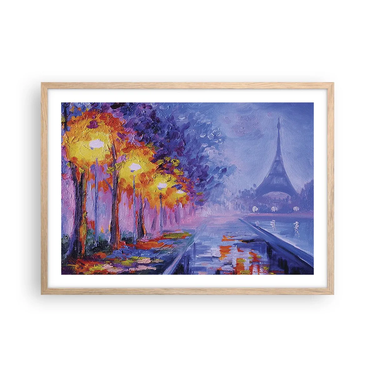 Een poster in een licht eiken lijst - Een droomwandeling - 70x50 cm