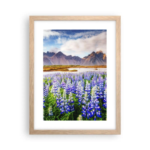 Een poster in een licht eiken lijst - Kracht en soberheid naast zachtheid - 30x40 cm