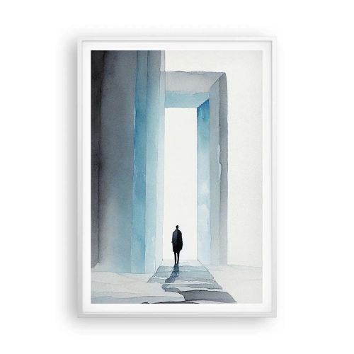 Poster in een witte lijst - Leef zonder grenzen - 70x100 cm