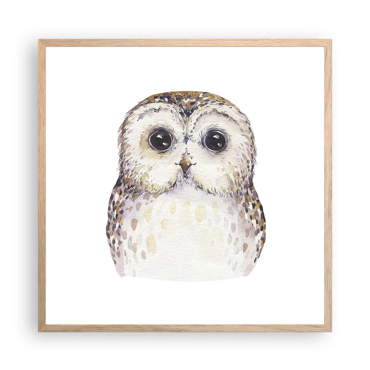 Een poster in een licht eiken lijst - Kijk in mijn ogen - 60x60 cm