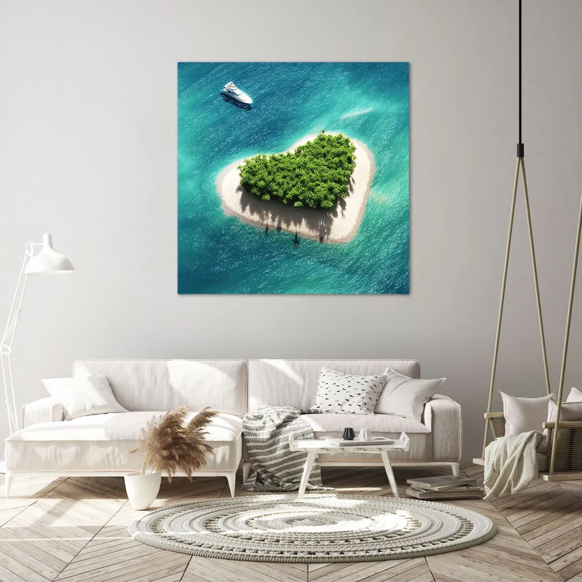 Schilderen op canvas - Ik hou van de zomer - 50x50 cm