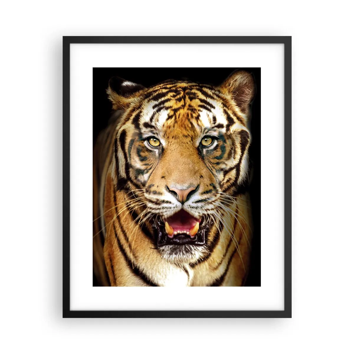 Poster in een zwarte lijst - Wildheid in het hart - 40x50 cm