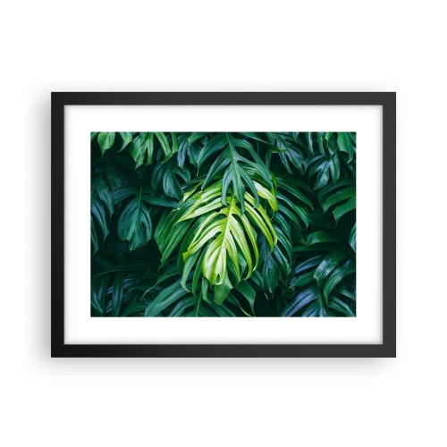 Poster in een zwarte lijst - Dompel jezelf onder in de frisheid - 40x30 cm