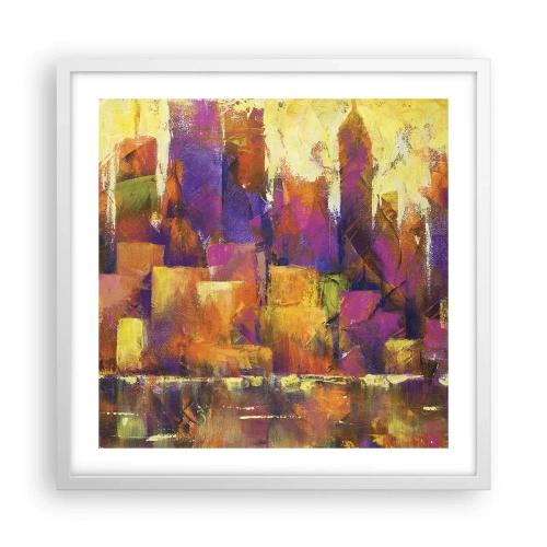 Poster in een witte lijst - Metropolitan compositie - 50x50 cm