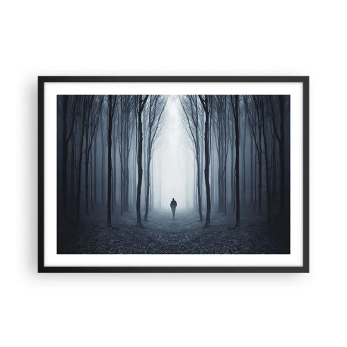Poster in een zwarte lijst - En alles is eenvoudig en duidelijk - 70x50 cm