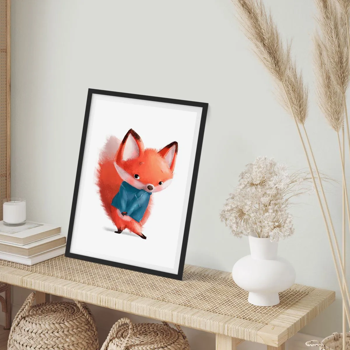 Poster in een zwarte lijst - Past het bij me? - 30x40 cm