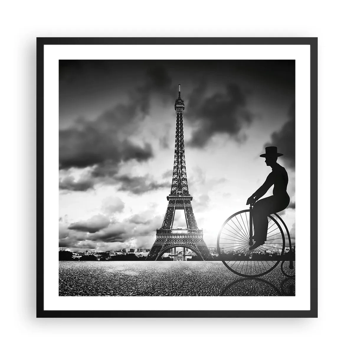 Poster in een zwarte lijst - Verlangen naar Belle Epoque - 60x60 cm