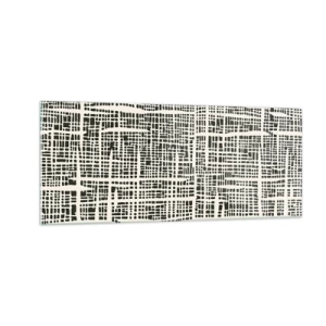 Schilderen op glas - Geweven compositie - 100x40 cm