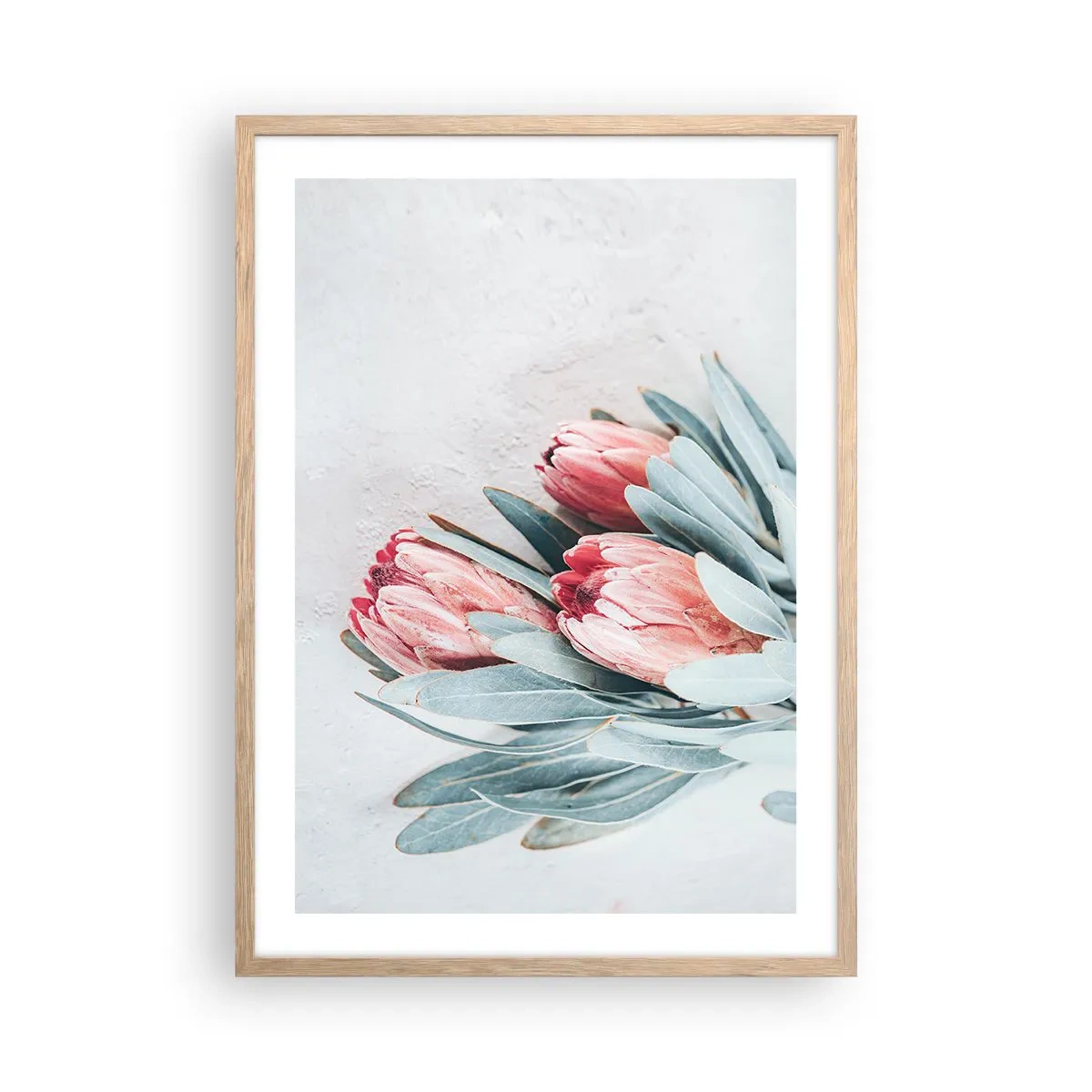 Een poster in een licht eiken lijst - Schaamt zich voor hun eigen schoonheid - 50x70 cm
