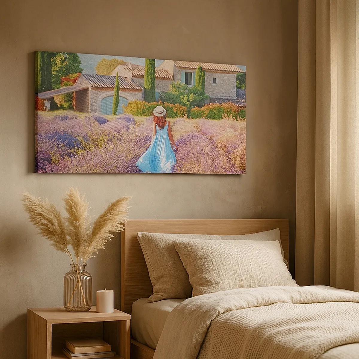 Schilderen op canvas - Lavendel meisje - 30x30 cm