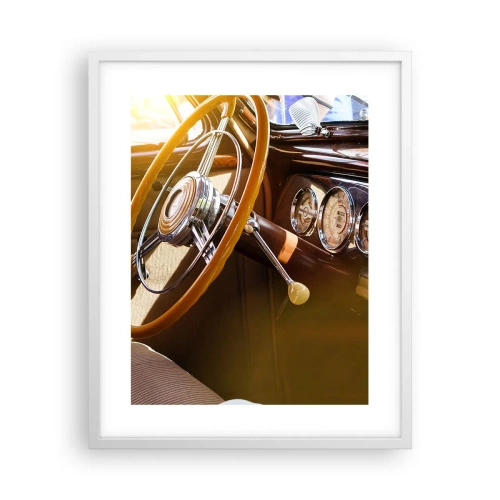 Poster in een witte lijst - Een adem van luxe uit het verleden - 40x50 cm