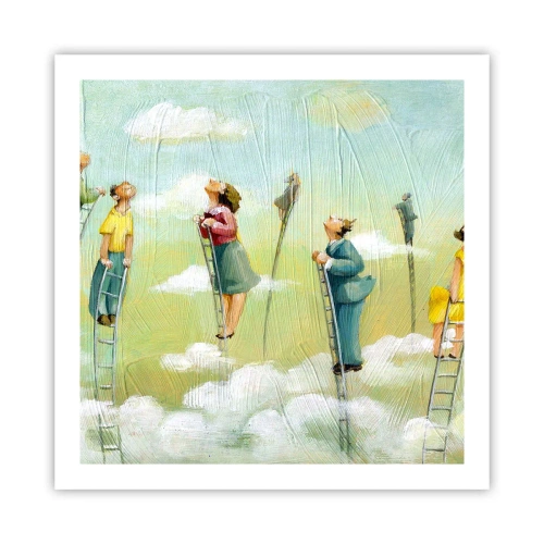 Poster - Achter je droom - 60x60 cm