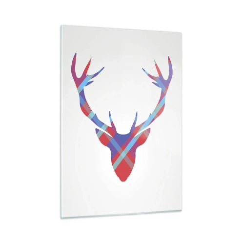 Schilderen op glas - Schotse herten - 50x70 cm