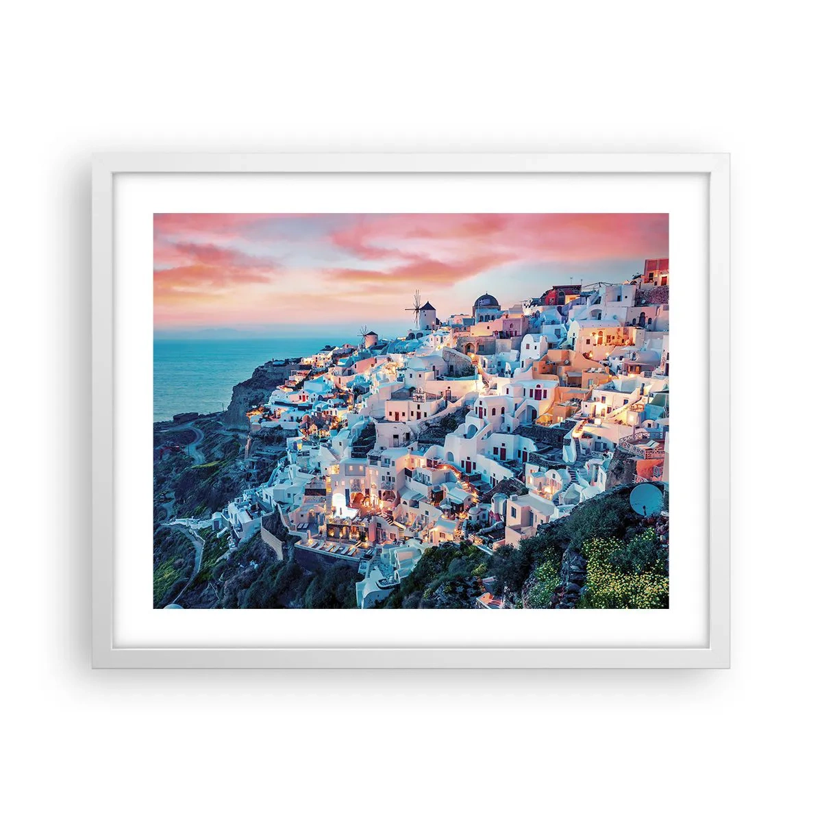 Poster in een witte lijst - Je geweldige Griekse vakantie - 50x40 cm