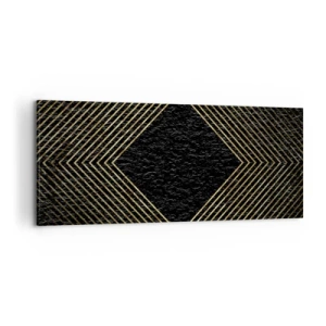 Schilderen op canvas - Geometrie in glamoureuze stijl - 100x40 cm