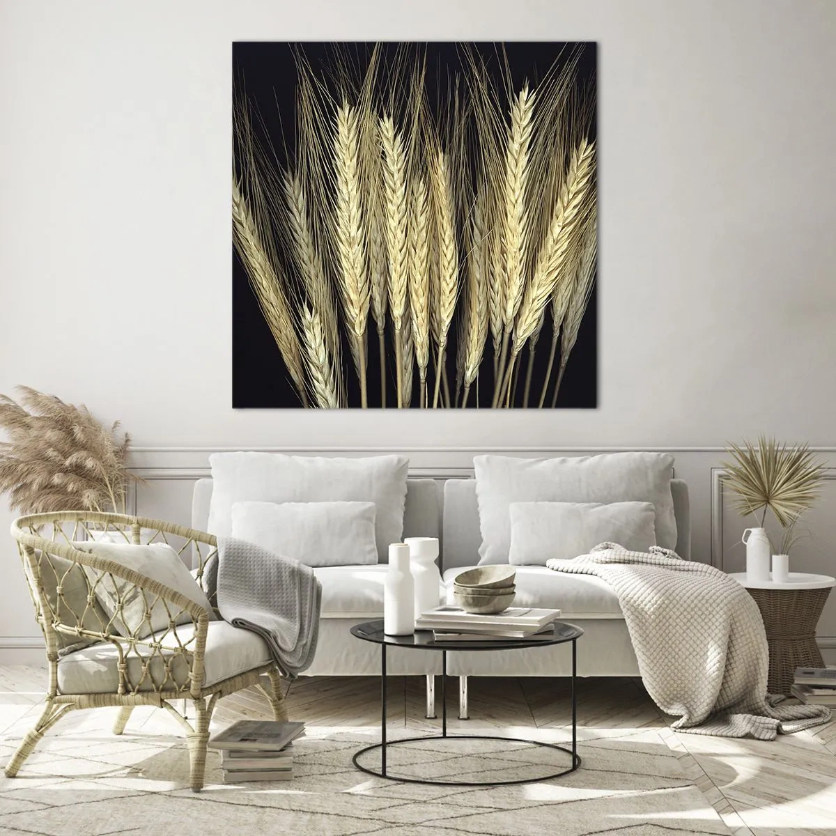 Schilderen op glas - Rustieke magie - 60x60 cm