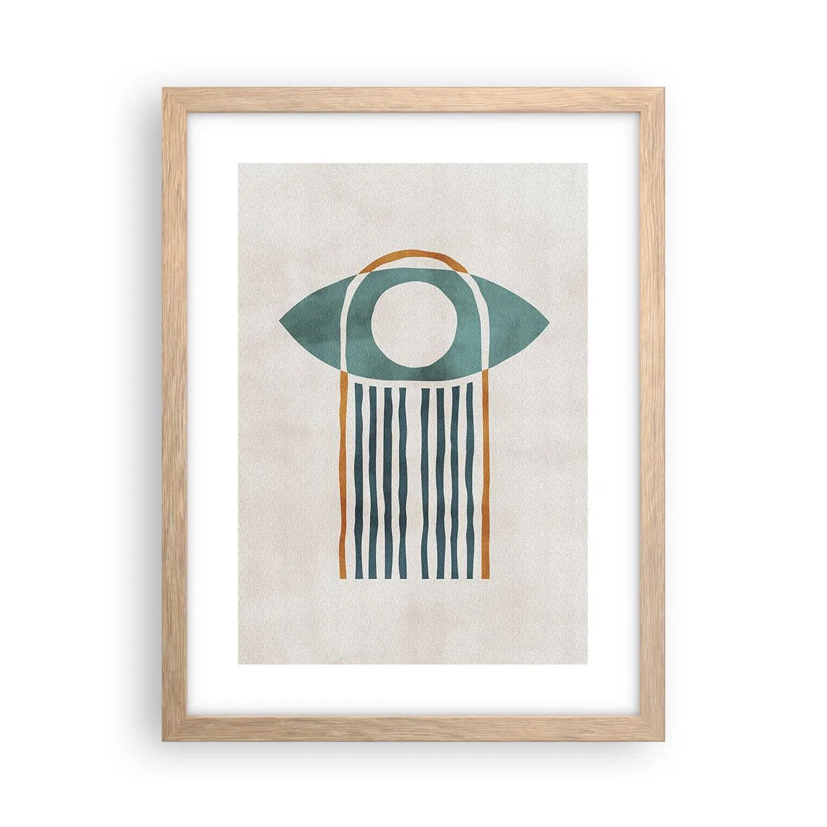 Een poster in een licht eiken lijst - Tekens en rituelen - 30x40 cm