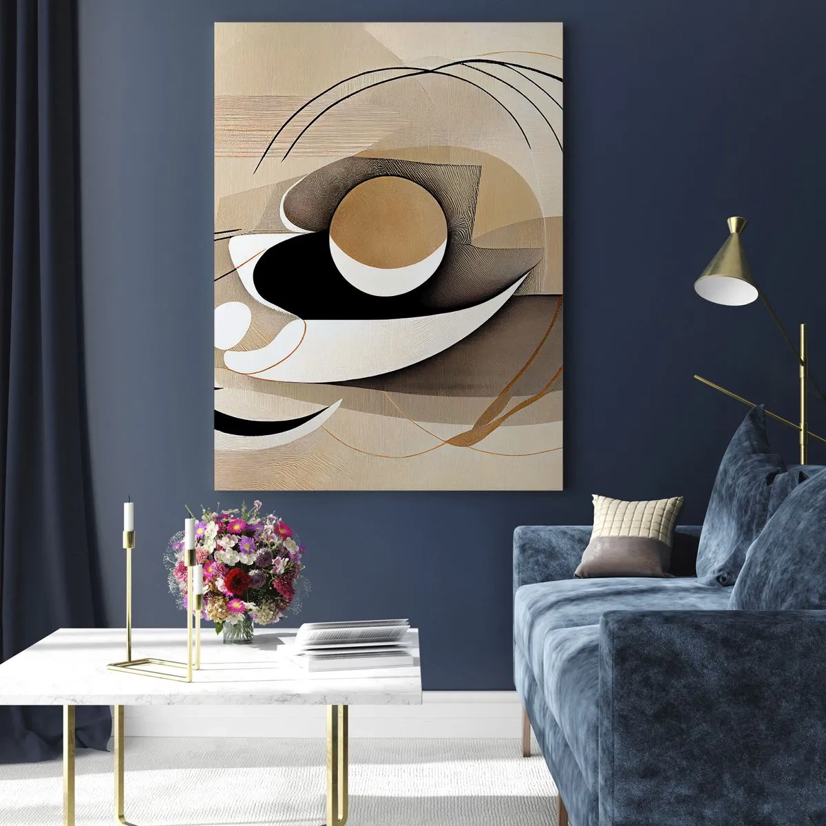 Schilderen op glas - Compositie: de essentie van de dingen - 50x70 cm