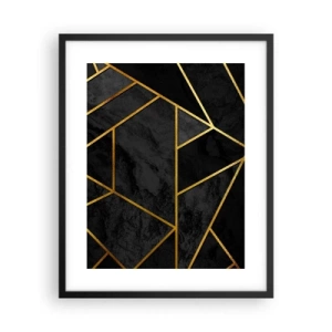 Poster in een zwarte lijst - Duisternis en glans - 40x50 cm