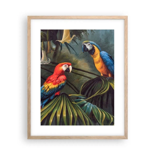 Een poster in een licht eiken lijst - Romantiek in de tropen - 40x50 cm