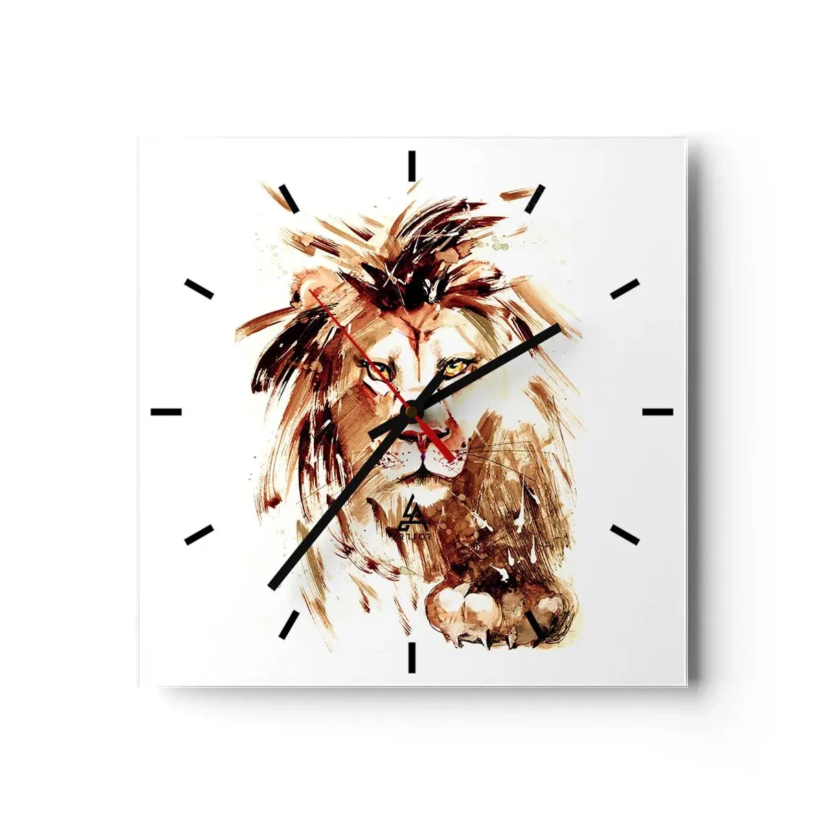 Wandklok - Klok - Kracht en waardigheid - 30x30 cm