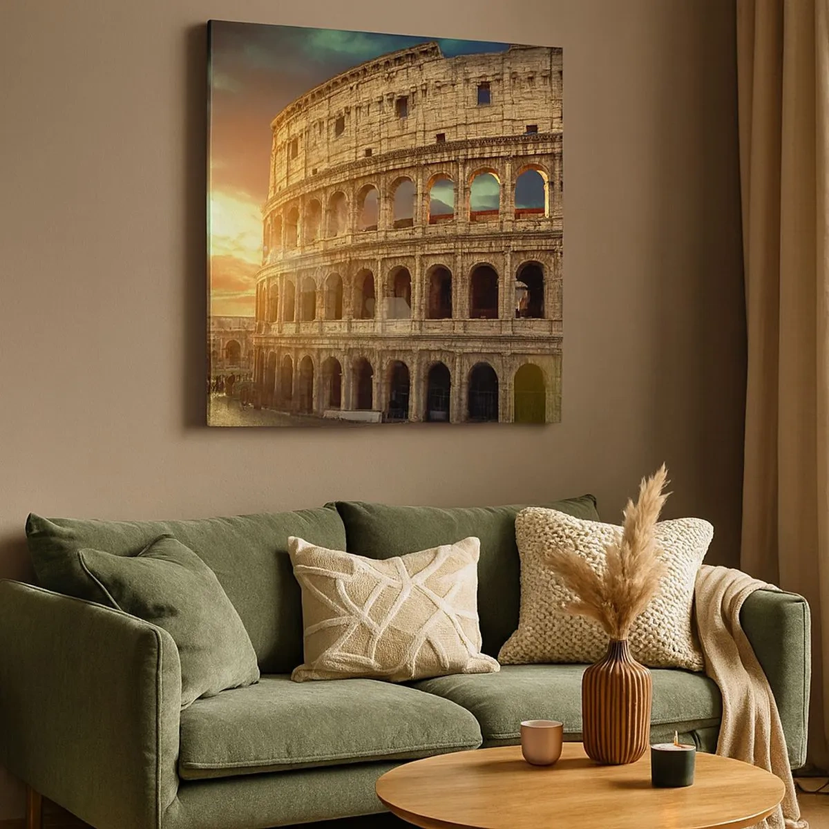 Schilderen op canvas - Een kolossale indruk - 30x30 cm