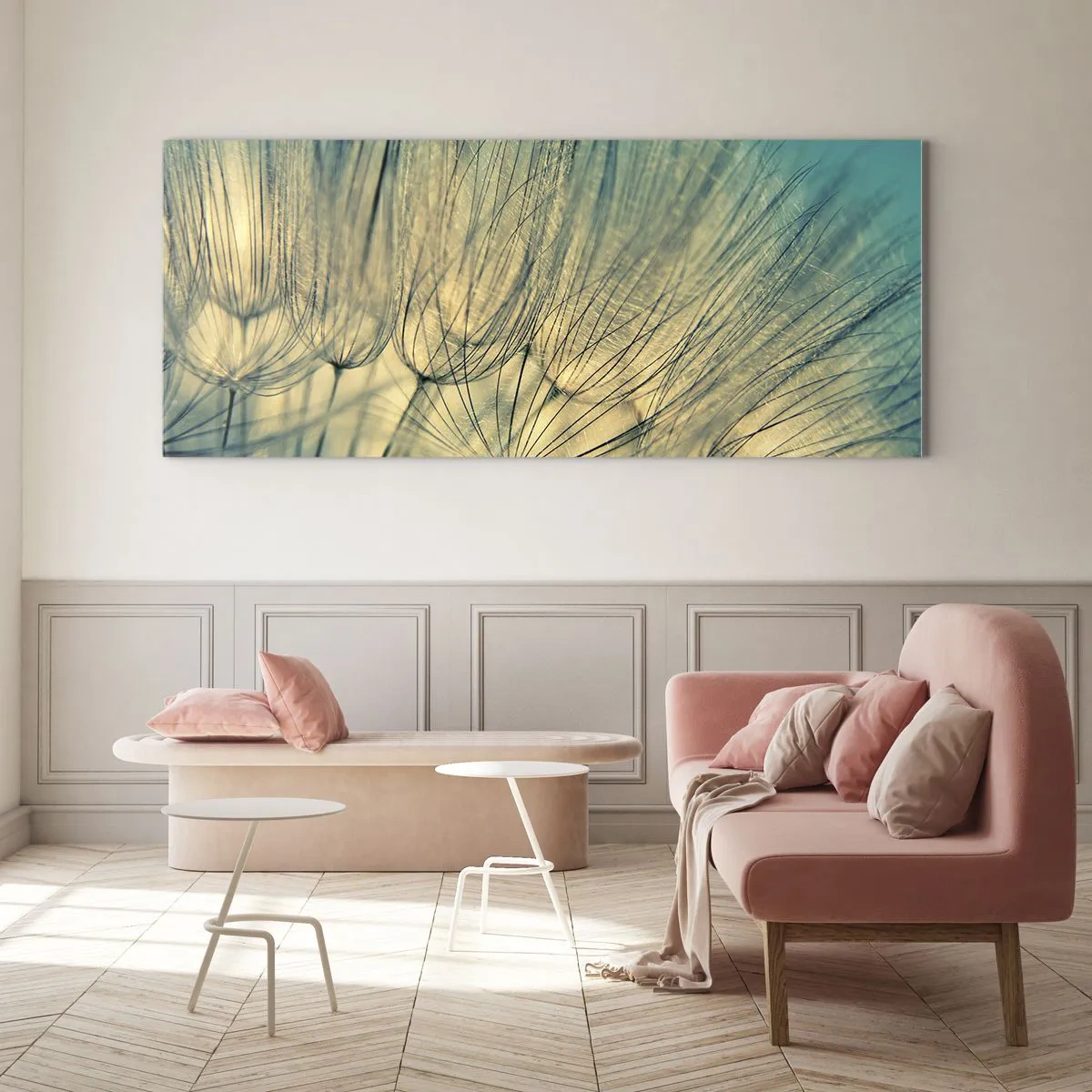 Schilderen op glas - In afwachting van de wind - 120x50 cm