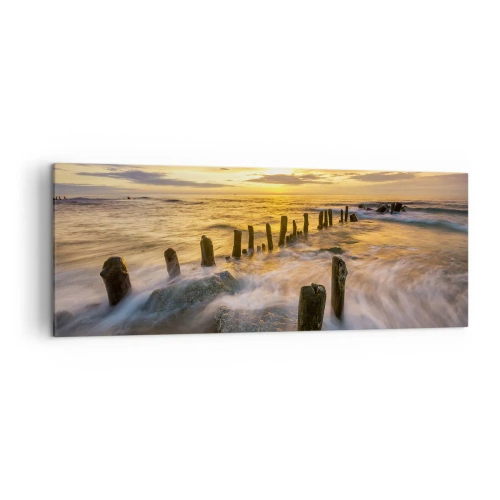 Schilderen op canvas - De rauwe schoonheid van de Oostzee - 140x50 cm