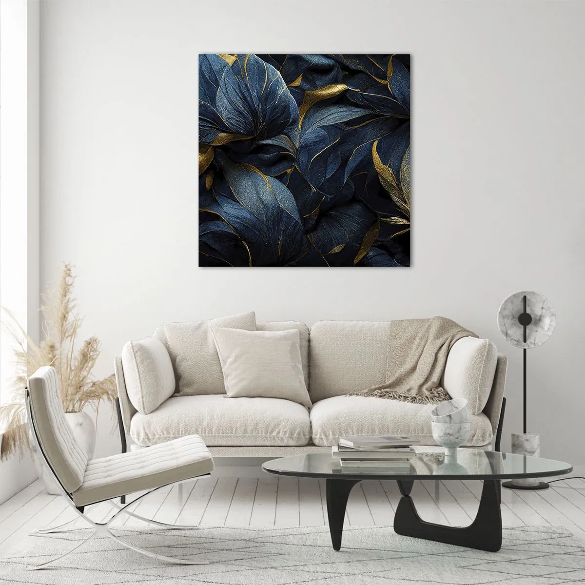 Schilderen op glas - Met goud gevoerd - 40x40 cm