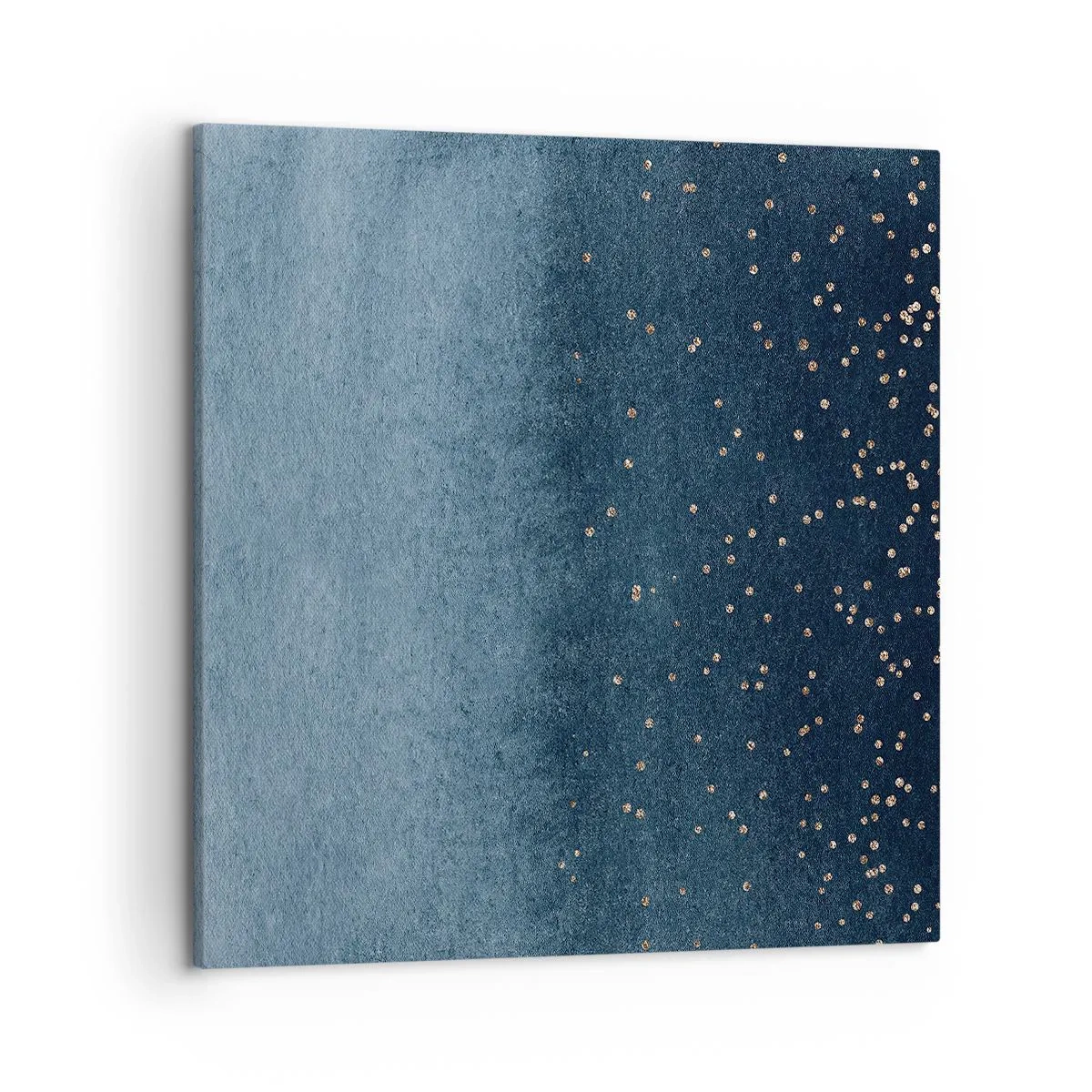 Schilderen op canvas - Samenstelling - blauwe fasen - 50x50 cm