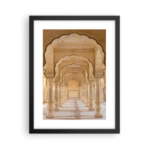 Poster in een zwarte lijst - In het paleis van de maharadja - 30x40 cm