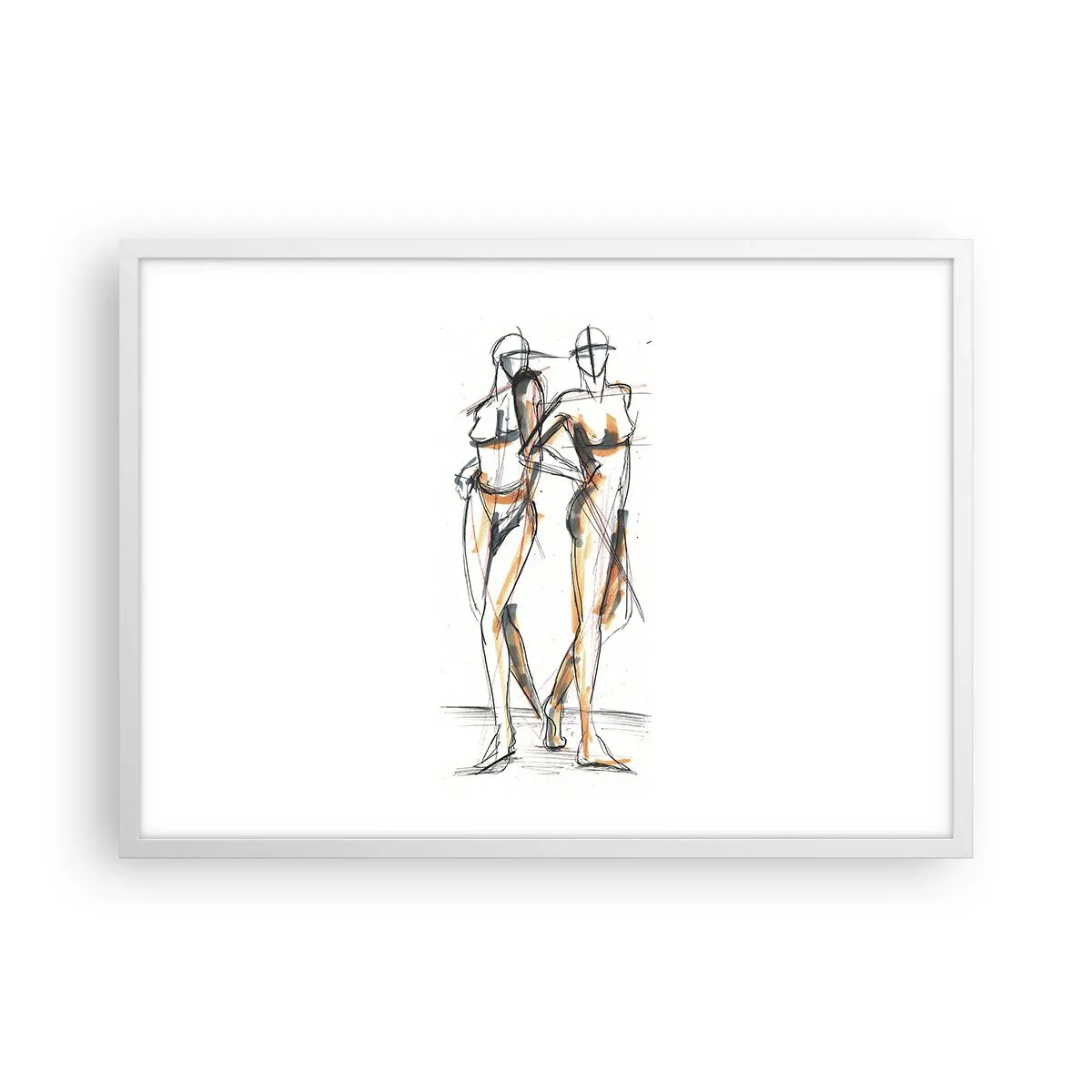 Poster in een witte lijst - Een studie van genade - 70x50 cm