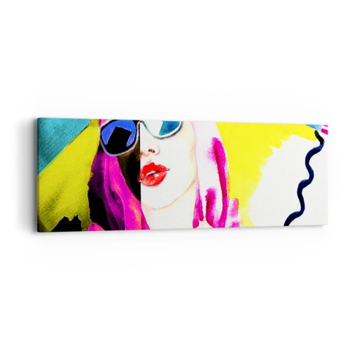 Schilderen op canvas - Ik ben niet wit en ik ben niet zwart - 90x30 cm