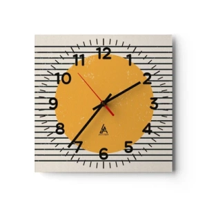 Wandklok - Klok - De kracht van eenvoud - 30x30 cm