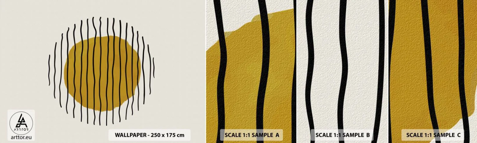 Fotobehang Staaltje Standard Eco - Abstractie trillend van warmte - Abstractie, Deel, Minimalisme - 100x30 cm