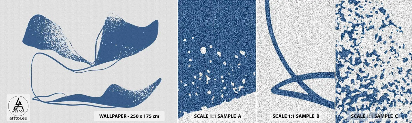 Fotobehang Staaltje Standard Eco - Gevleugelde abstractie - Minimalisme, Abstractie, Deel - 100x30 cm