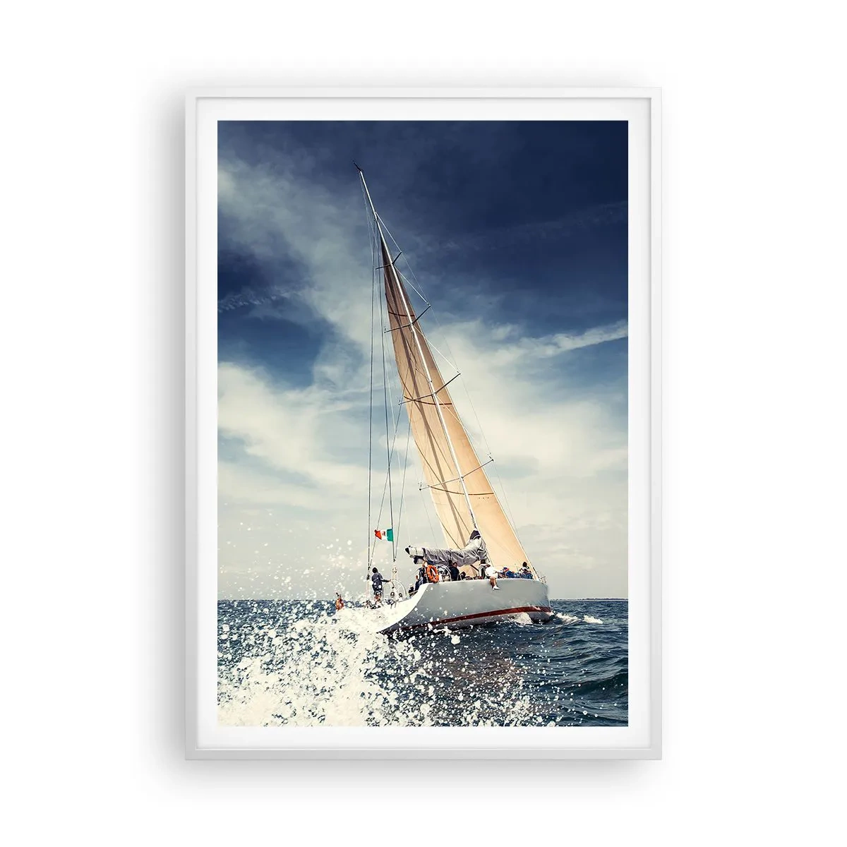 Poster in een witte lijst - Ze halen ons niet in! - 70x100 cm