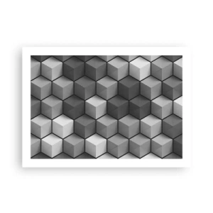 Poster - Kubistische puzzel - 70x50 cm