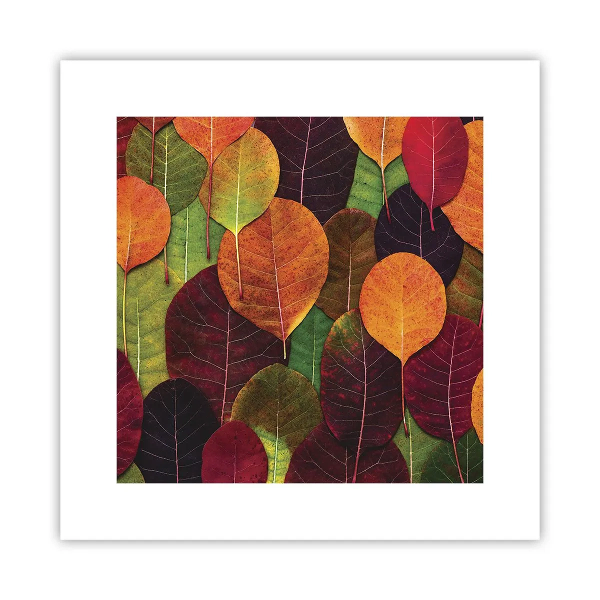 Poster - Herfst mozaïek - 30x30 cm