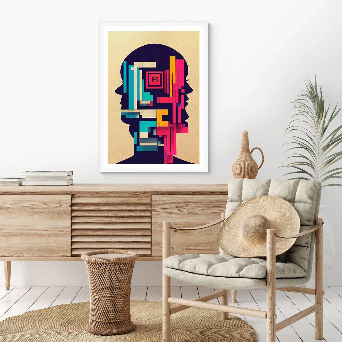 Poster in een witte lijst - Nieuwe banden - 40x50 cm